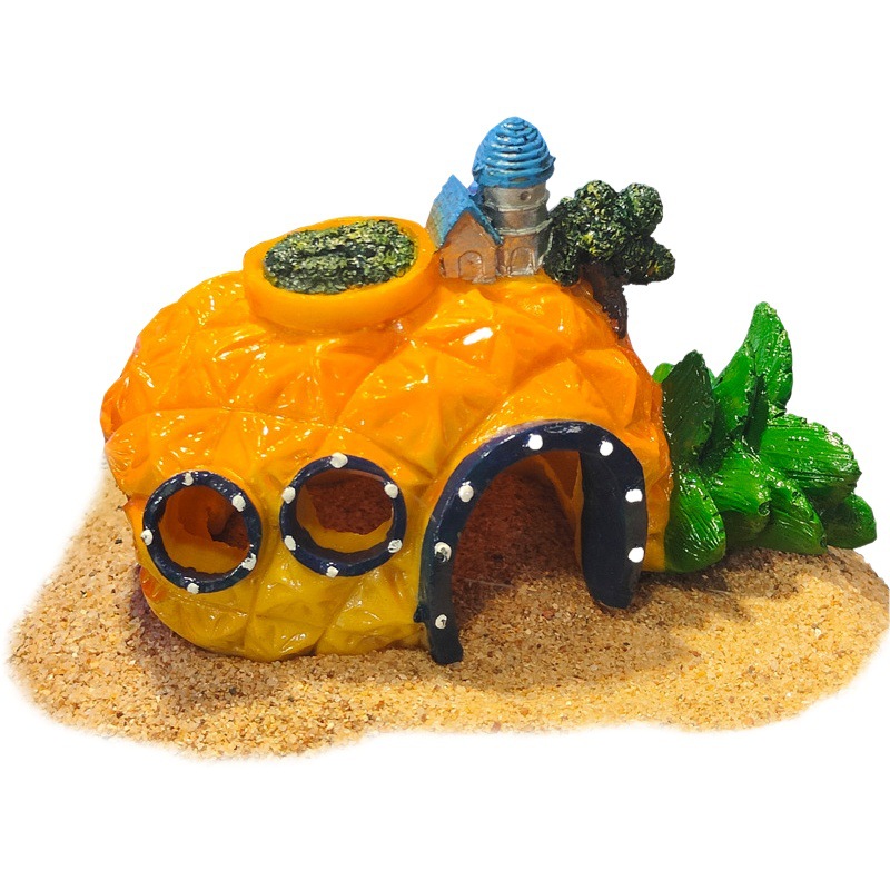 Adorno para Pecera con Forma de Casa de Hongos, Cueva de Escondite Creativa, Decoración para Pecera, Nido para Camarones, Adorno para Paisajismo de Peceras