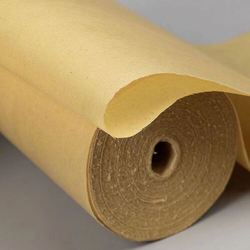 Antique rough edge paper 100 meters long roll half-baked calligraphy practice paper pure bamboo pulp original calligraphy paper rice paper for beginners