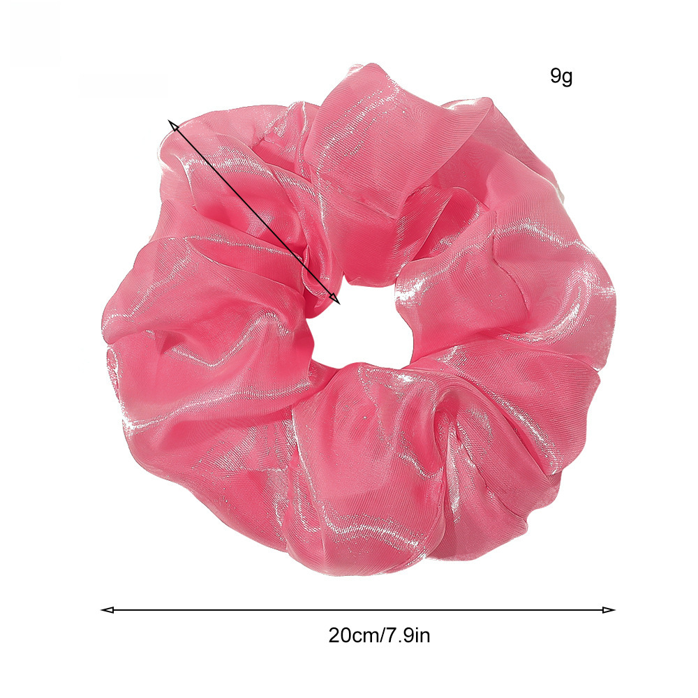 Qiyue super grande filato di seta brillante intestino crasso anello per capelli piccolo fresco corda per la testa organza cravatta per capelli anello per intestino crasso corda per capelli all'ingrosso_voghion.com