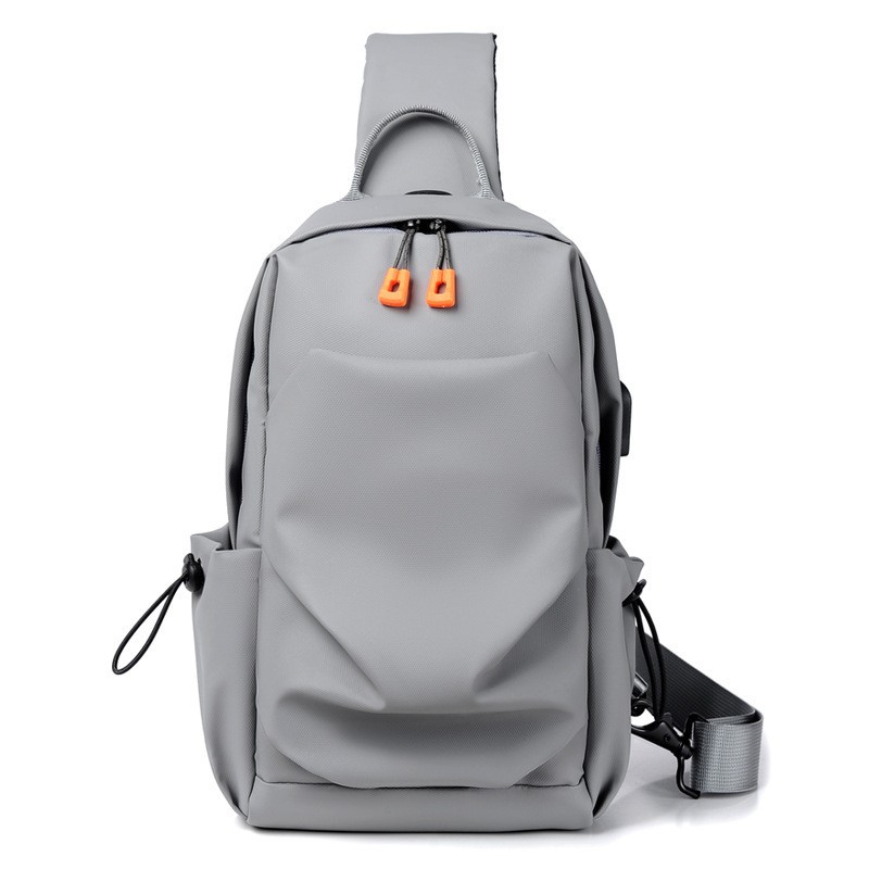 Procesamiento de muestras personalizado universal bolso de pecho casual de moda de hombre deportivo al aire libre mochila pequeña bolsa multifuncional