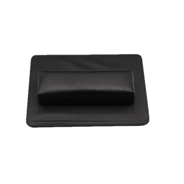 Uña almohada de mano conjunto de almohadilla de mano conjunto completo red japonesa PU cuero rectangular estampado litchi lavable almohadilla de herramientas