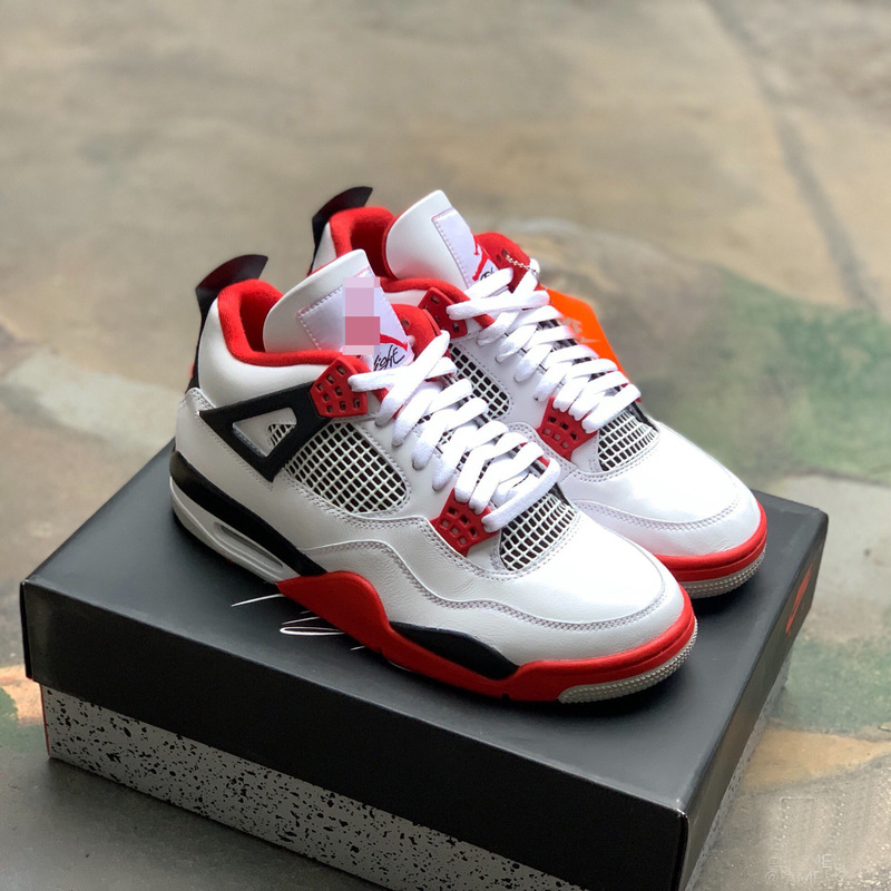 Putian Shoes Pure Original Joe Aj4 High-Top Basketball Shoes Cross-Border First-Layer Cowhide Sports Shoes Air Force One Running Shoes