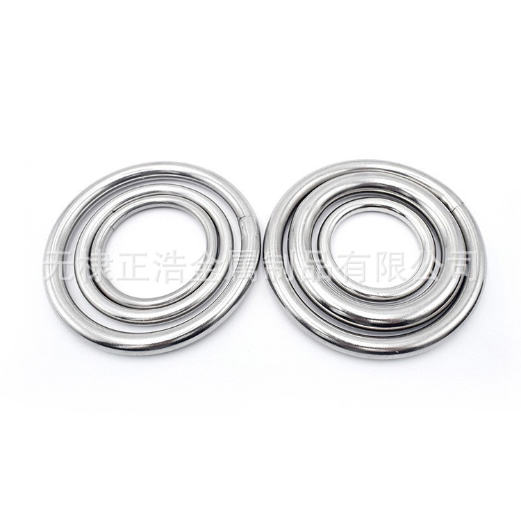 304不锈钢焊接圆型吊环起重O型环316船用固定配件包袋渔网圈环