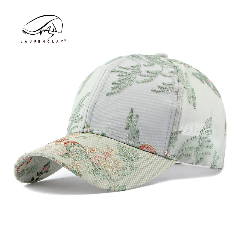 Sombrero de verano de malla de aire china transpirable estilo Han bordado sombrero de béisbol duro viaje de compras sombrero de lengua de pato