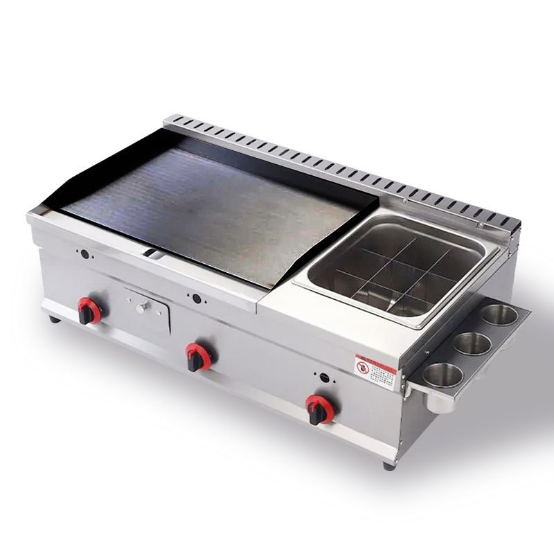 Freidora multifuncional de gas de hierro de caldo de caldo de mano agarrador de pastel