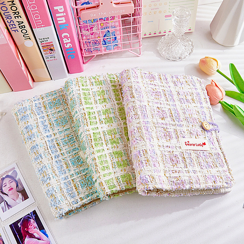 Álbum de tarjetas Xiaoxiangfeng Álbum de almacenamiento de tarjetas pequeñas de cuatro palacios de 3 pulgadas Álbum de fotos Polaroid de hojas sueltas de alto valor para niñas