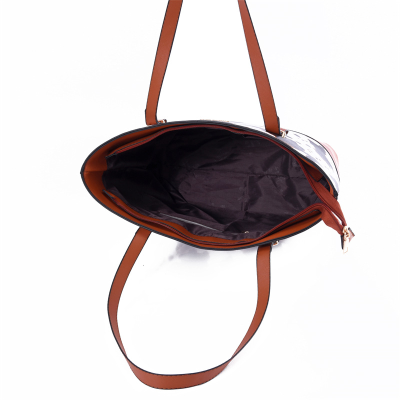 Cross-border new 2024 Women's bag, fashionable large-capacity hand-held buns, mother bag, four-piece set, single-shoulder crossbody bag wholesale bag undefined