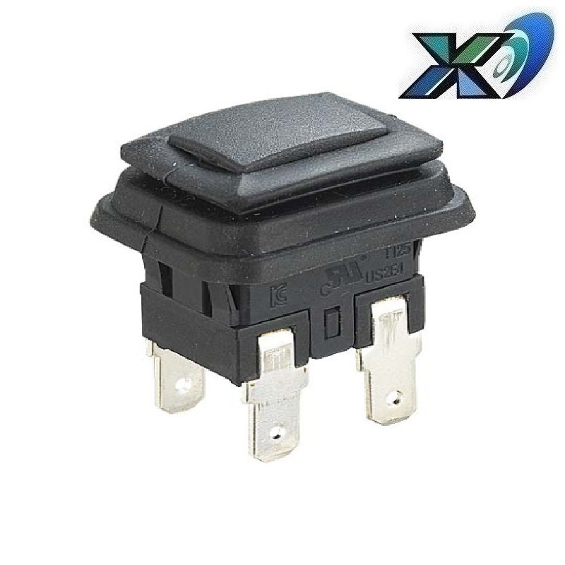 高功率按钮开关10A250V  大功率自锁开关立式  家用电器按钮开关