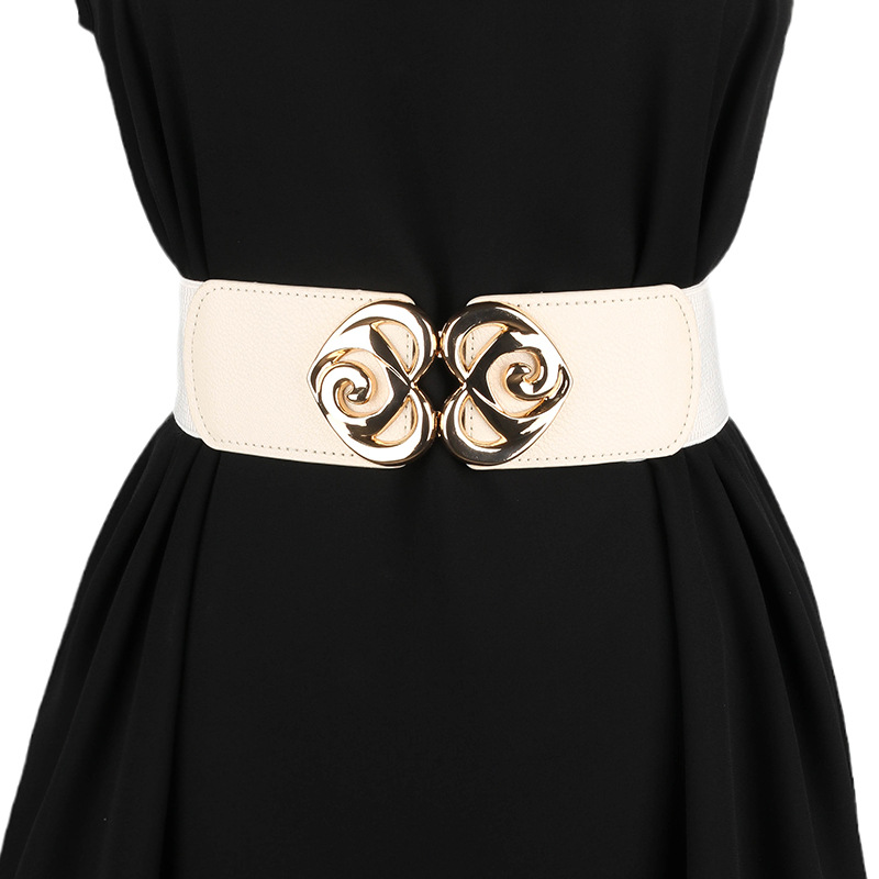 Elastischer Breiter Taillengürtel Modisches Accessoire Für Damen_voghion.com