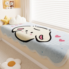 卡通飘窗台垫四季通用仿羊绒加厚垫子主卧阳台垫床边垫一件代发