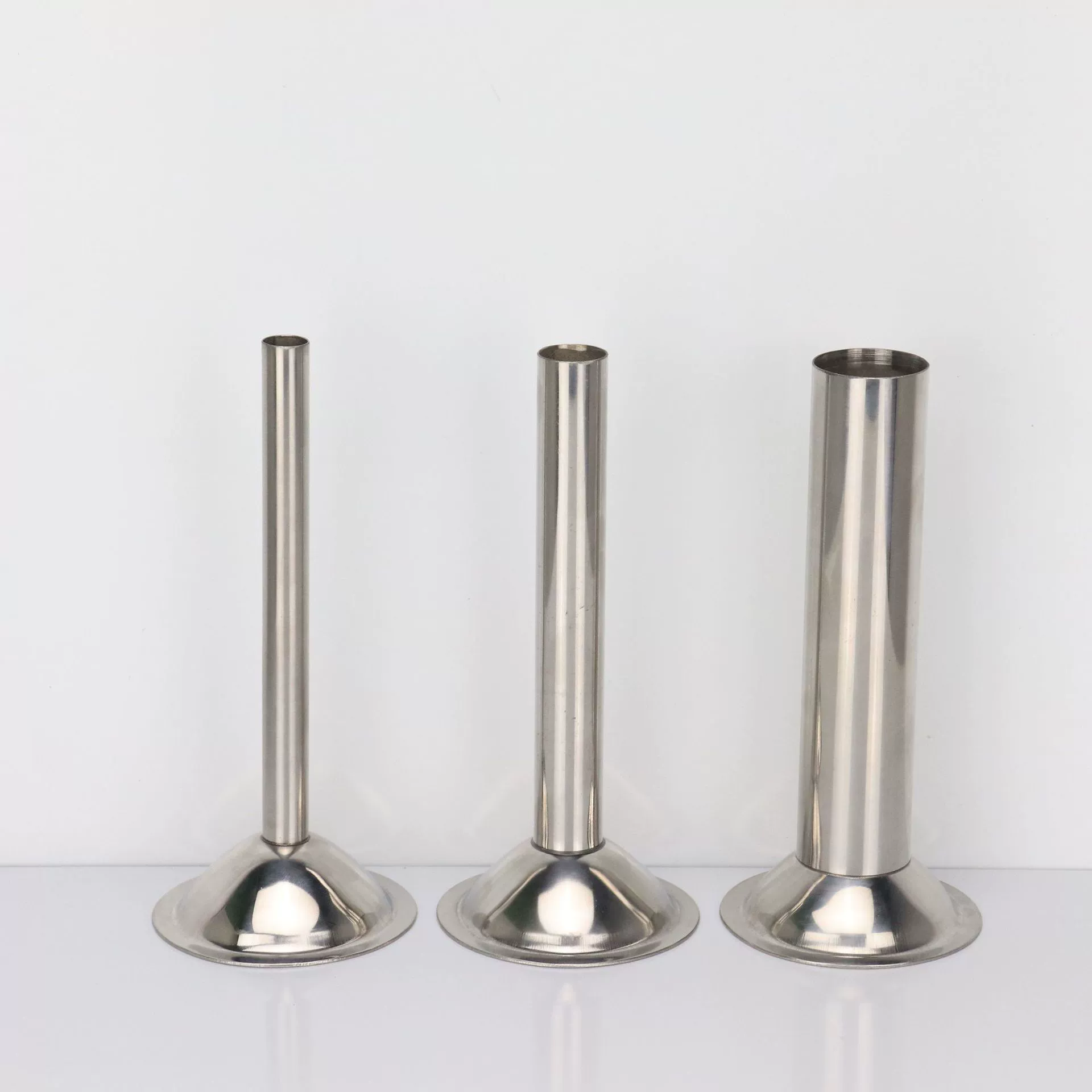 № 5 из нержавеющей стали трехсекционная Мясорубка из нержавеющей стали колбасная Воронка оболочка Воронка колбасная трубка свинья оболочка трубка