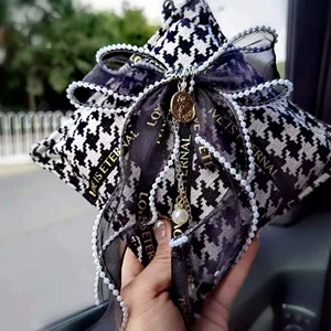Cross-Border Hot-Selling Car Fragrance Bamboo Charcoal Sachet Dried Flower New Product Car Bowknot Goddess Sachet Interior Decoration