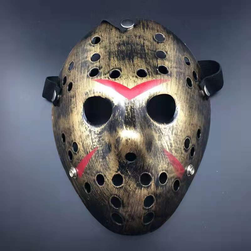 Máscara de Halloween mascarada espesado Jason Cosplay divertido completo cara masculina rendimiento props