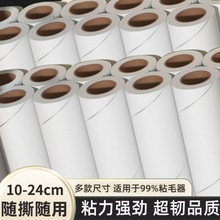 粘毛器滚筒替换纸清洁粘尘纸家用卷纸芯除尘除去毛沾毛黏毡可撕式