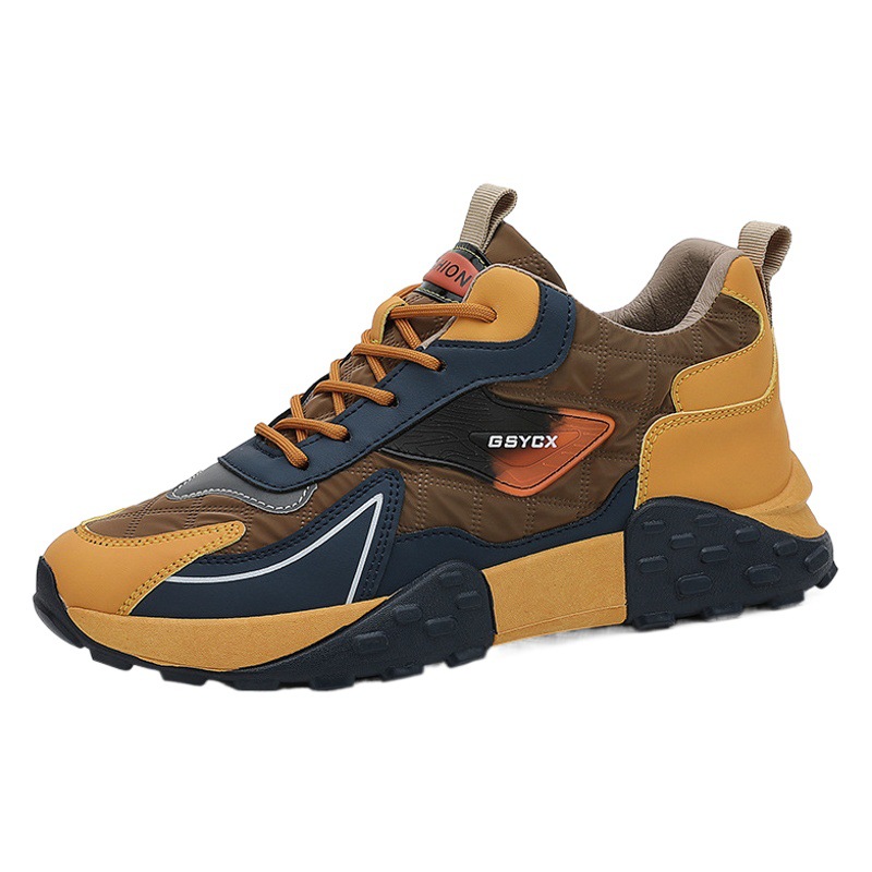 Zapatos de hombre 2024 otoño e invierno nuevos deportes plataforma casual zapatillas torpes otoño e invierno de los hombres de moda altura aumento versátil zapatos de moda