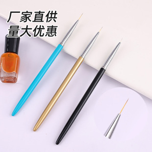 Wholesale nail painting drawing pen 3 PCs suit Metal Rod Hook pen cross-border painting pen nail art Hook pen