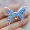 Transparent nail sequins PVC with bow, children's hair accessory