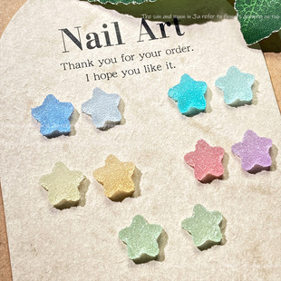 Resin Artificial Cute Sugar Star Manicure Cartoon Jewelry DIY Mobile Phone Case Stationery Box Hairpin Jewelry Accessories