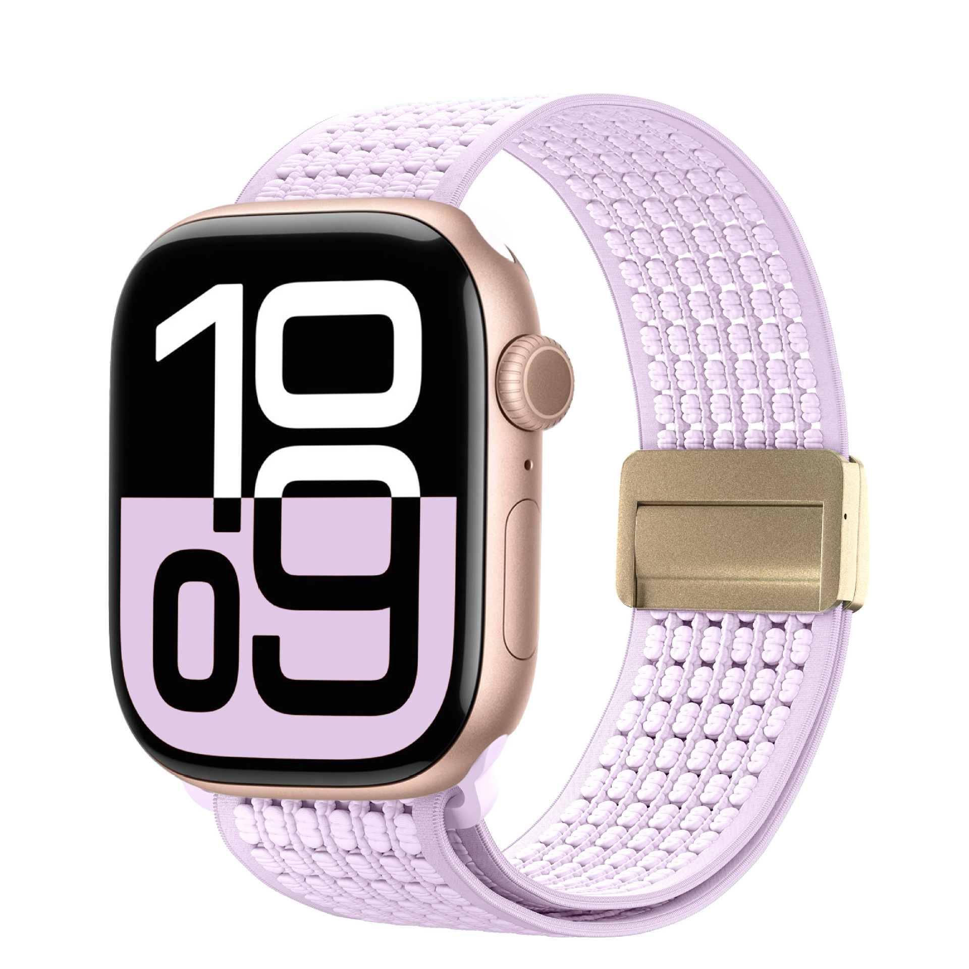 Correas para Apple Watch compatibles con Apple Watch 7/8/9, elásticas, de nailon tejido, con cierre magnético, correa para iWatch S10