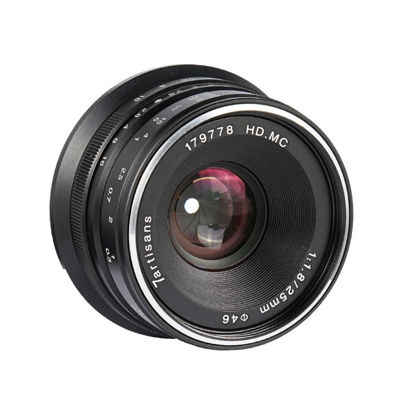 Объектив 7artisan / 七工匠 беззеркальный 25mm f/1.8, подходит для EOS M, M43, FX, E-крепление