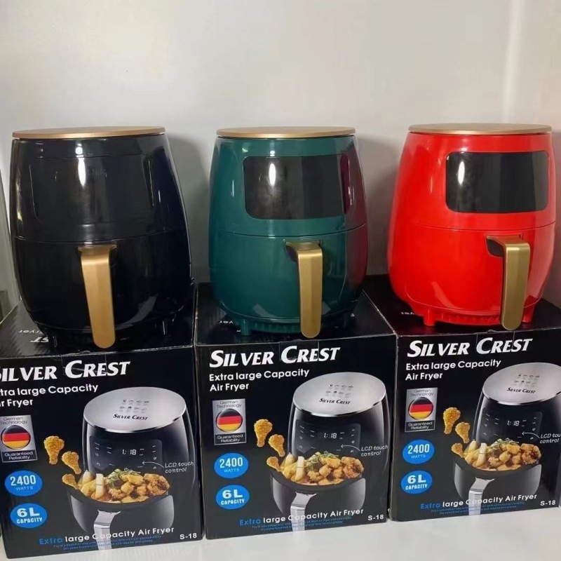 English air fryer household touch screen multi-function large capacity electric fryer potato chips machine export