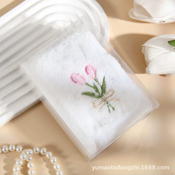 Transparent box-double flower tulip style