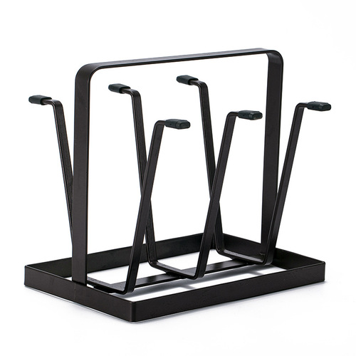Steel Square Cup Stand Nordic Water Glass Drain Rack Home Reverse Hanging Storage Glass Cup Rack Desktop Iron Cup Stand Wholesale