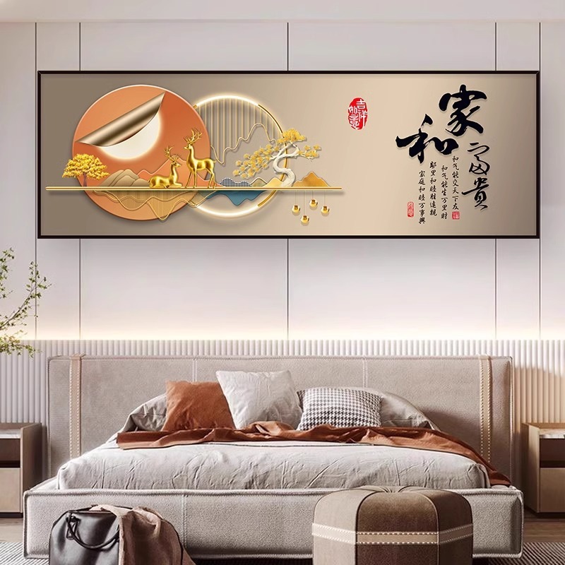 寝室のベッドサイドの絵画自己粘着壁ステッカーホテル B&B リビングルームのソファの背景の壁の装飾絵画壁紙ステッカー|undefined