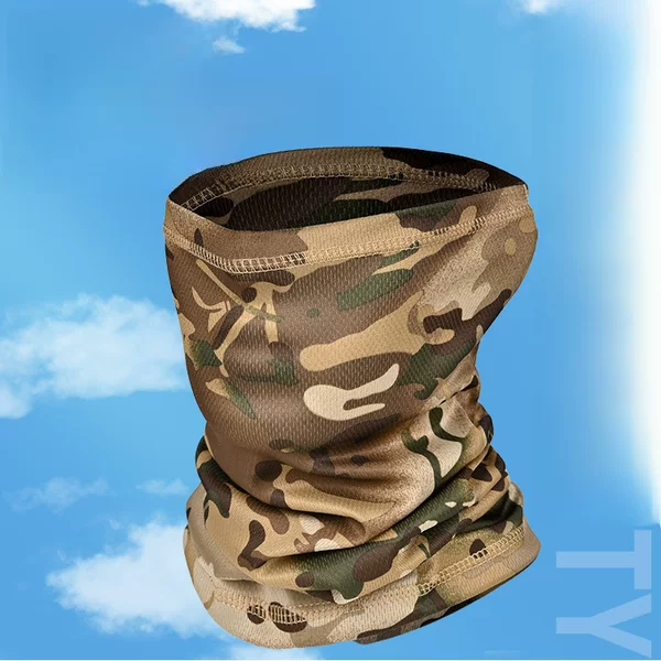Bib Military Fan Tactical Camo Neck Set Men's Summer Outdoor Cycling Sports Fishing Sunscreen Mountaineering Thin Headgear
