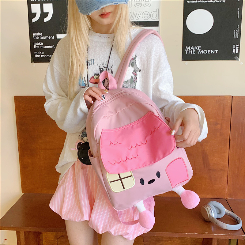 韓国インスタイルの高見えで超かわいい春夏リュック 中学生・高校生向けランドセル 漫画ドーパミンリュック|undefined
