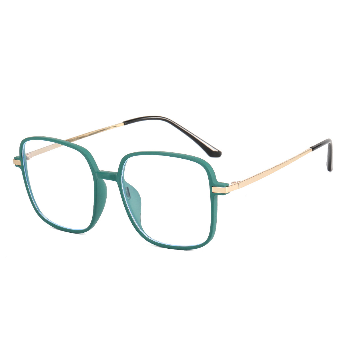 2021 nueva caja gafas lisas anti-Blue Ray anti-radiación gafas de Marco grande para hombres y mujeres Marco de gafas puede equiparse con miopía 9307