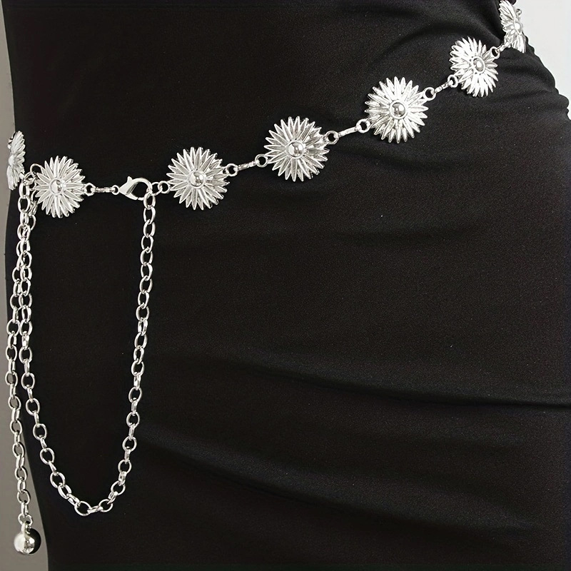 Basic Classic Style Flower Metal Women's Chain Belts display picture 2