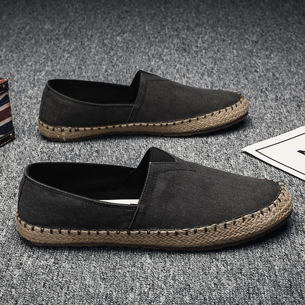Summer breathable straw lightweight espadrilles