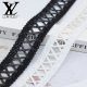 Factory direct women's PU leather ribbon cross hollow X lace woven 3, 4cm garment accessories DIY spot