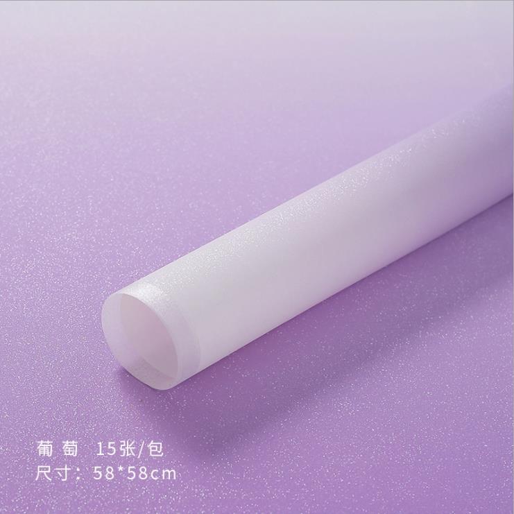 Nuevo colorido papel de embalaje de flores gradiente impermeable engrosado ramo de flores papel de embalaje de regalos