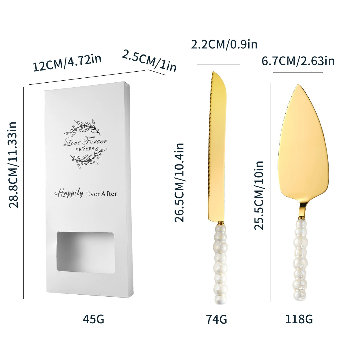 Set stainless steel, ceramic handle, dessert fork, Amazon, light luxury style
