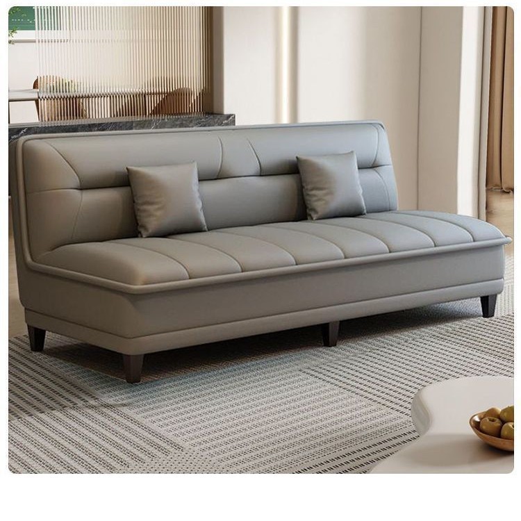 Sofa bed with scratch-resistant fabric, dual-purpose for small living rooms, apartments, and rental properties, simple modern double folding sofa