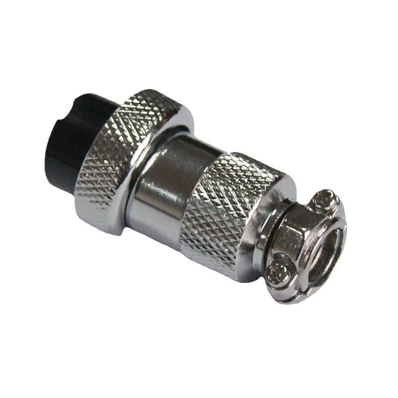 航空插头 连接器 M19 GX20 DF20 母头 配法兰 镀铬 2至15芯 万强