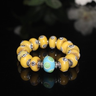 Foreign Trade Jewelry 8 Evil Eye Bracelet Glaze Diamond Ball Bracelet Antique Miscellaneous Collection Live Supply