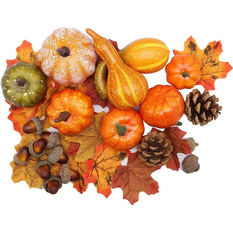 Simulation pumpkin Halloween decoration pumpkin model vegetable cabinet display photography early education props Factory Direct