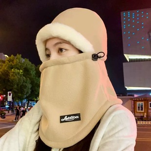 Hat Women's Winter Scarf Mask All-in-one Outdoor Cycling Windproof Warm Ear Protection Plush Lei Feng Hat Anti-freeze Mask for Men