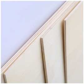 椴木胶合板工艺板杨木双清三合板多层板夹板激光雕刻工艺品批发