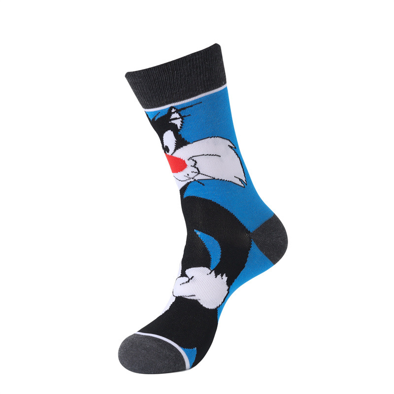 Wholesale Trendy Men'S Cotton Cartoon Tube Socks Stockists Women'S Animation Personalized Socks-5Prs 34 Undefined