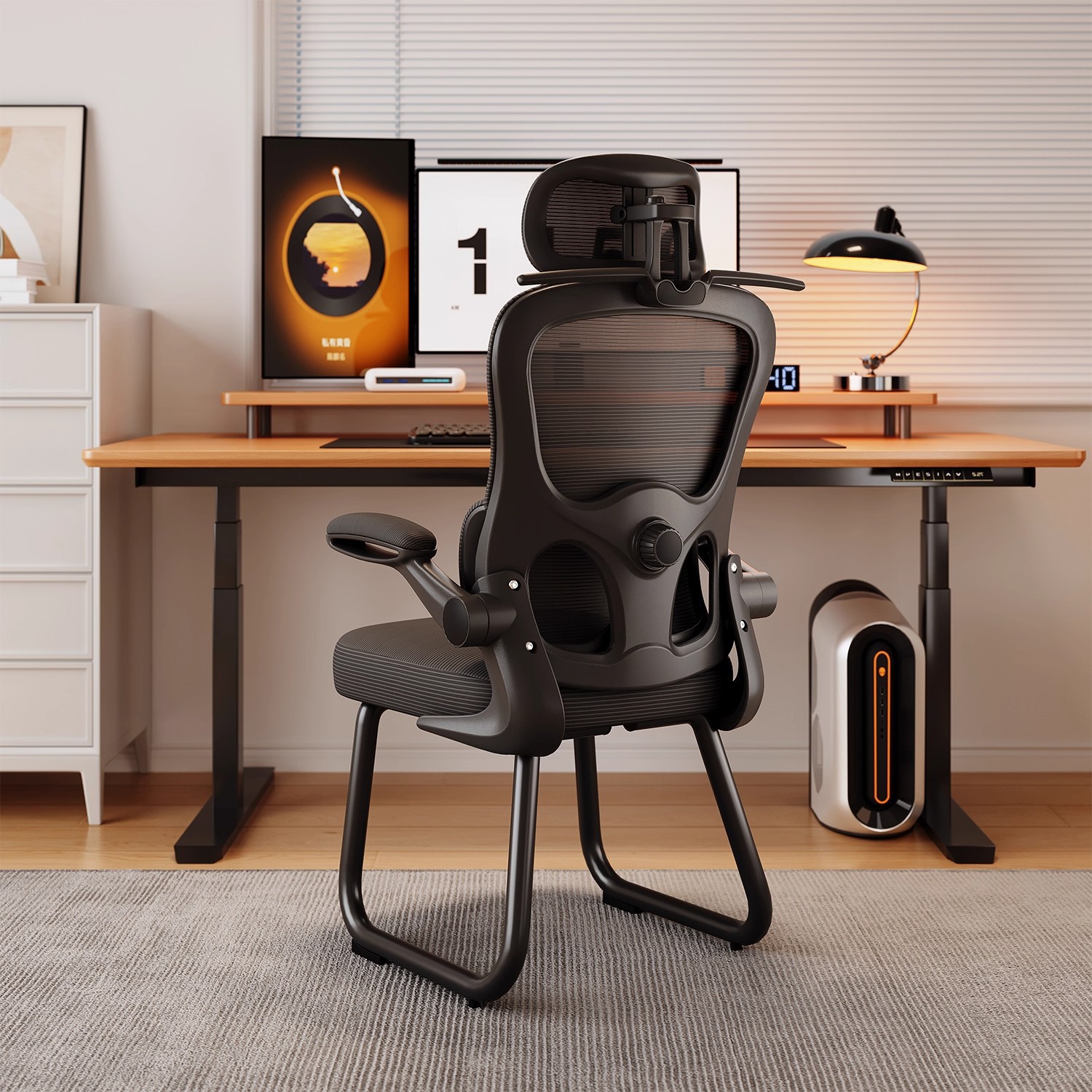 Sillas de computadora, sillas de deportes electrónicos domésticas, sillas de oficina ergonómicas cómodas y sedentarias, taburetes de escritorio en el dormitorio, sillas traseras