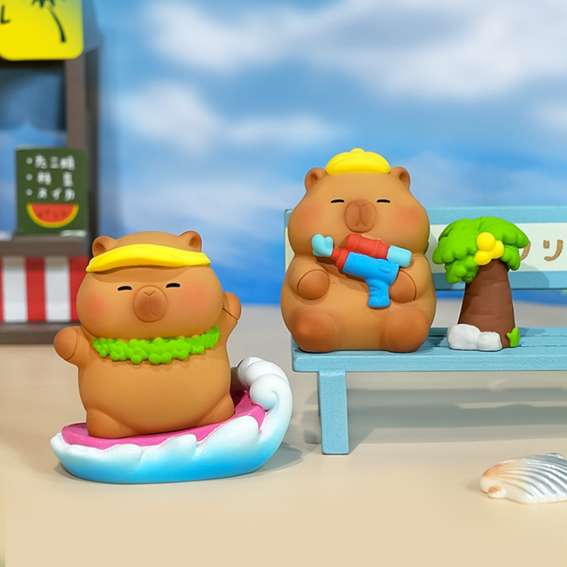 かわいいカピバラ転送イルカの赤ちゃんブラインドボックス人形装飾品デスクトップトレンディな装飾品ギフト装飾品|undefined