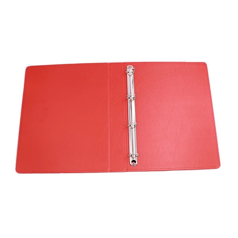皮革活页文件夹A4纸张收纳夹 商务文件夹 相片整理册子印logo