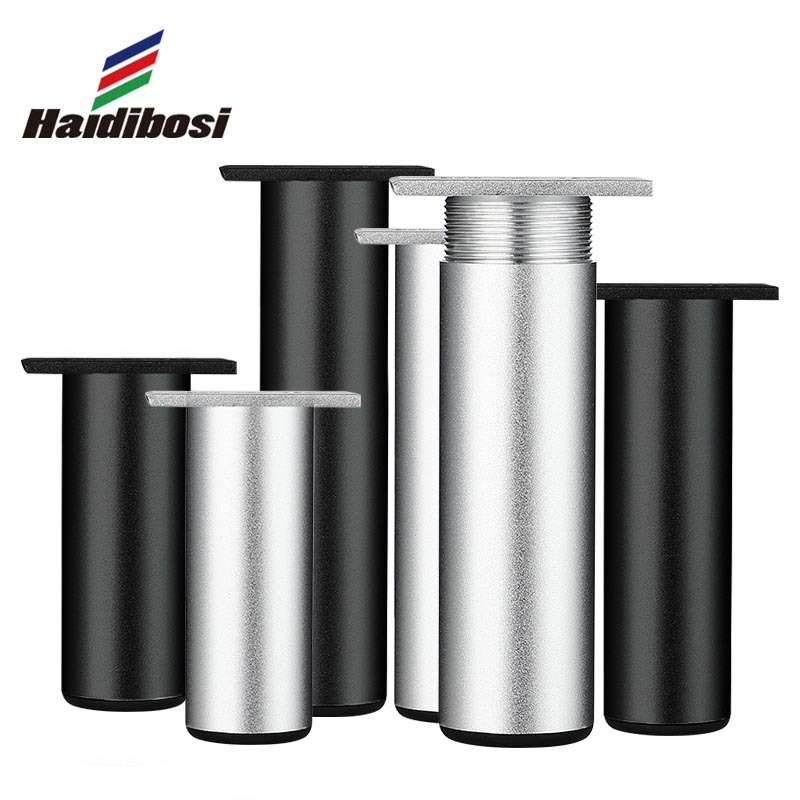 Engrosada aleación de aluminio Gabinete de la pierna del Gabinete de la pierna gabinete de baño mesa de café sofá TV soporte del Gabinete pierna de la cama ajustable pierna