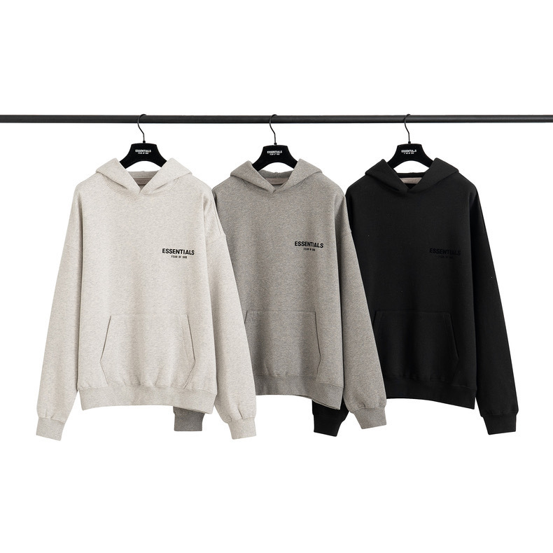 FOG FEAR OF GOD ESSENTIALS American Men's Couple fleece-lined Hooded Sweatshirt