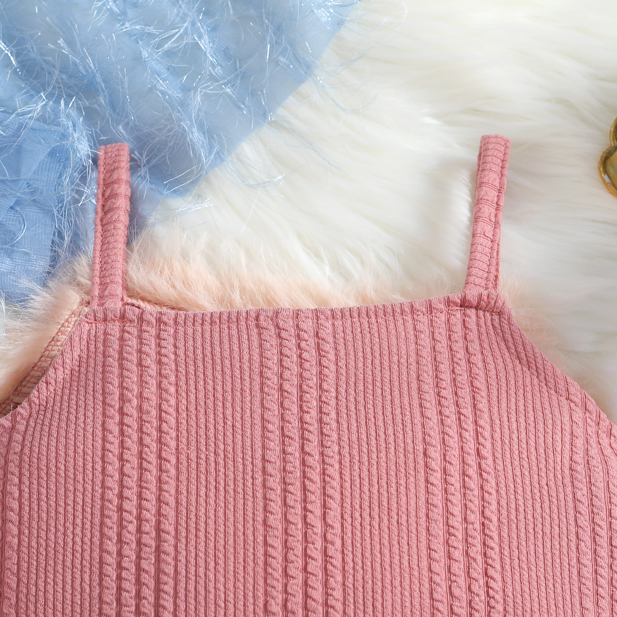 Kinder kleidung herbst outfit neue kinder hosenträger langarm top modische jeans mädchen zwei-stück set_voghion.com