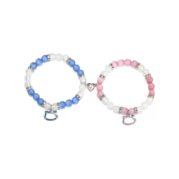 European and American Cross-Border New Products, Cute Cat Couple Bracelets, Love-Attracting Bracelets, Personalized Fashionable Holiday Gifts
